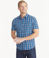Cotton Stretch Short-Sleeve Check Shirt 3