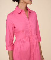 Stretch Cotton Demi Shirtdress 4