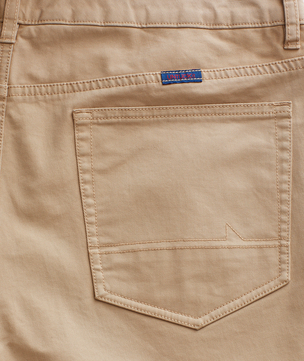 The Khaki Stretch Twill Franklin 5 Pocket Custom Pant – Ledbury