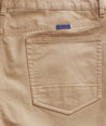 Model wearing a Tan 5-Pocket Pants