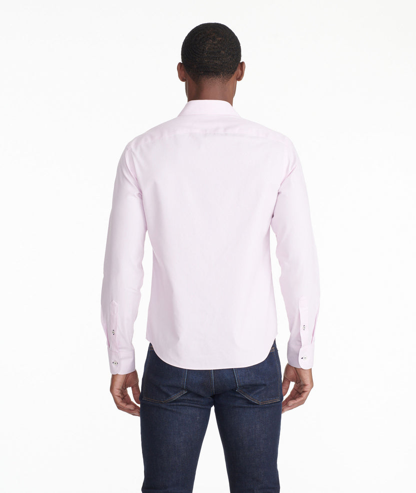 Wrinkle-Free Douro Shirt Pink & White Stripe With Contrast Cuff | UNTUCKit