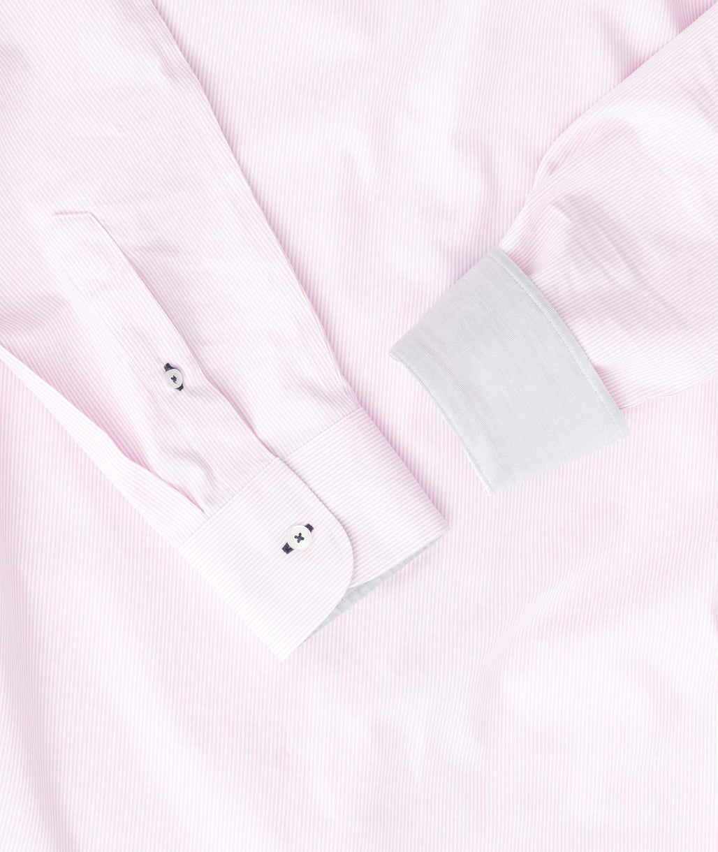 Wrinkle-Free Douro Shirt Pink & White Stripe | UNTUCKit