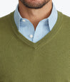 Cotton-Linen V-Neck Sweater - FINAL SALE