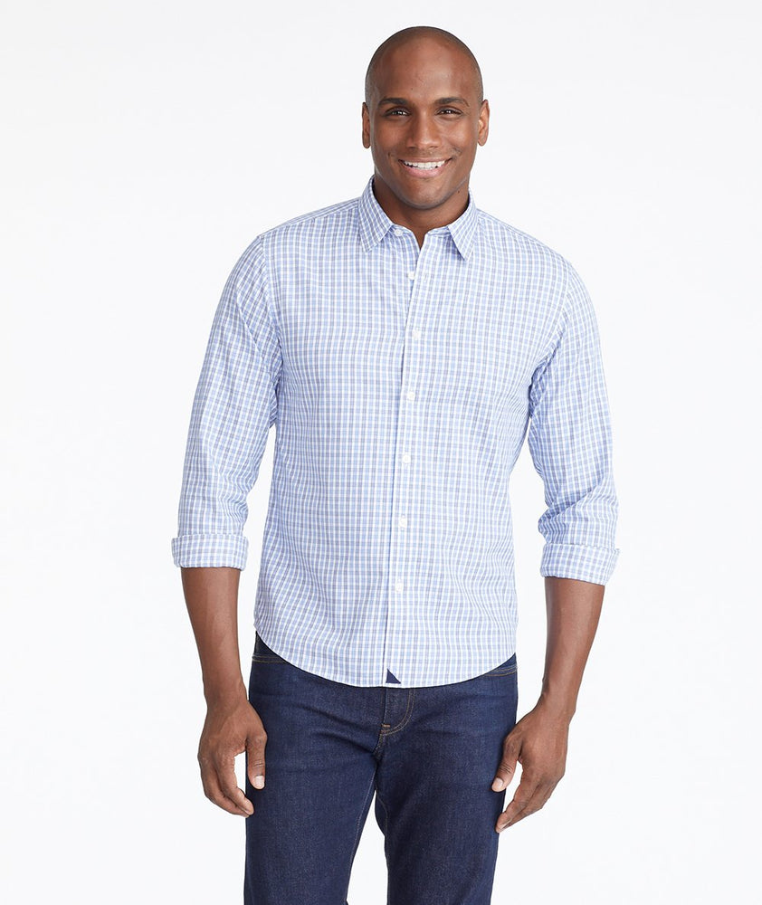 Wrinkle-Free Durif Shirt Blue Navy & White Check | UNTUCKit
