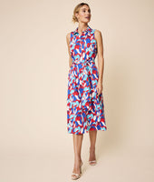 Stretch Cotton Sleeveless Faye Shirt Dress 1