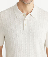 UNTUCKit + David Hart Cable-Knit Polo 4