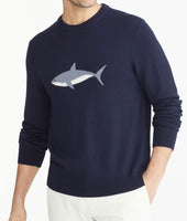 UNTUCKit + David Hart Crewneck Bruce Shark Sweater 1