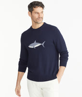 UNTUCKit + David Hart Crewneck Bruce Shark Sweater 3