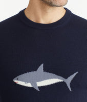 UNTUCKit + David Hart Crewneck Bruce Shark Sweater 5