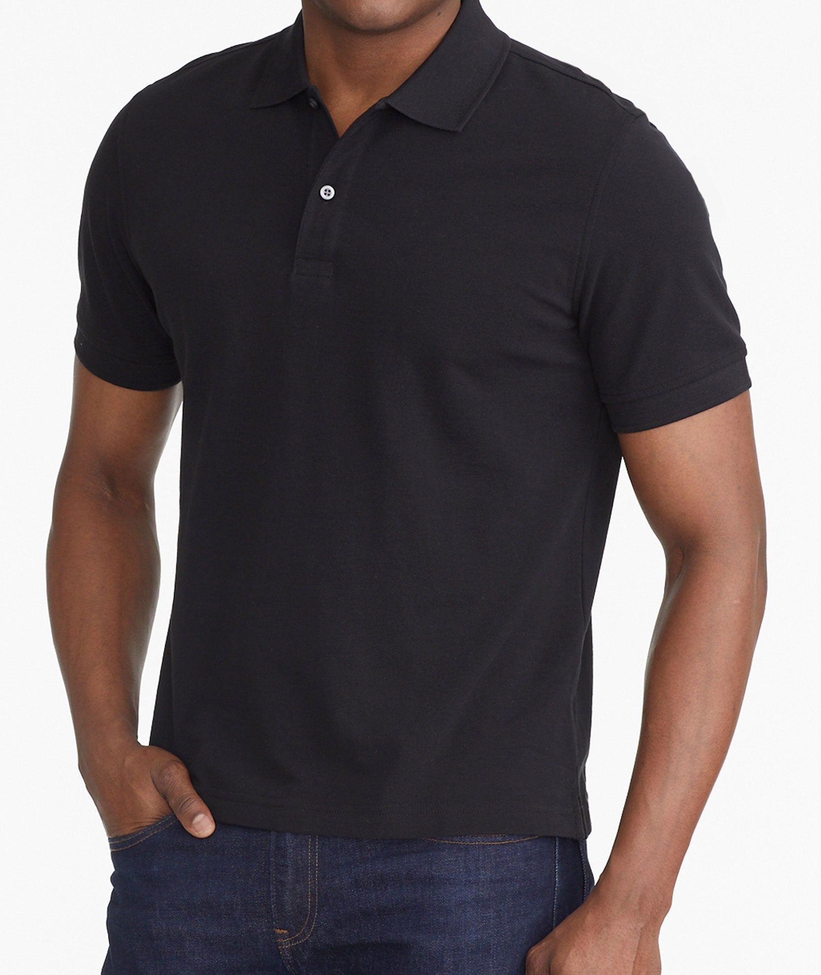 Untuckit pique polo Clearance