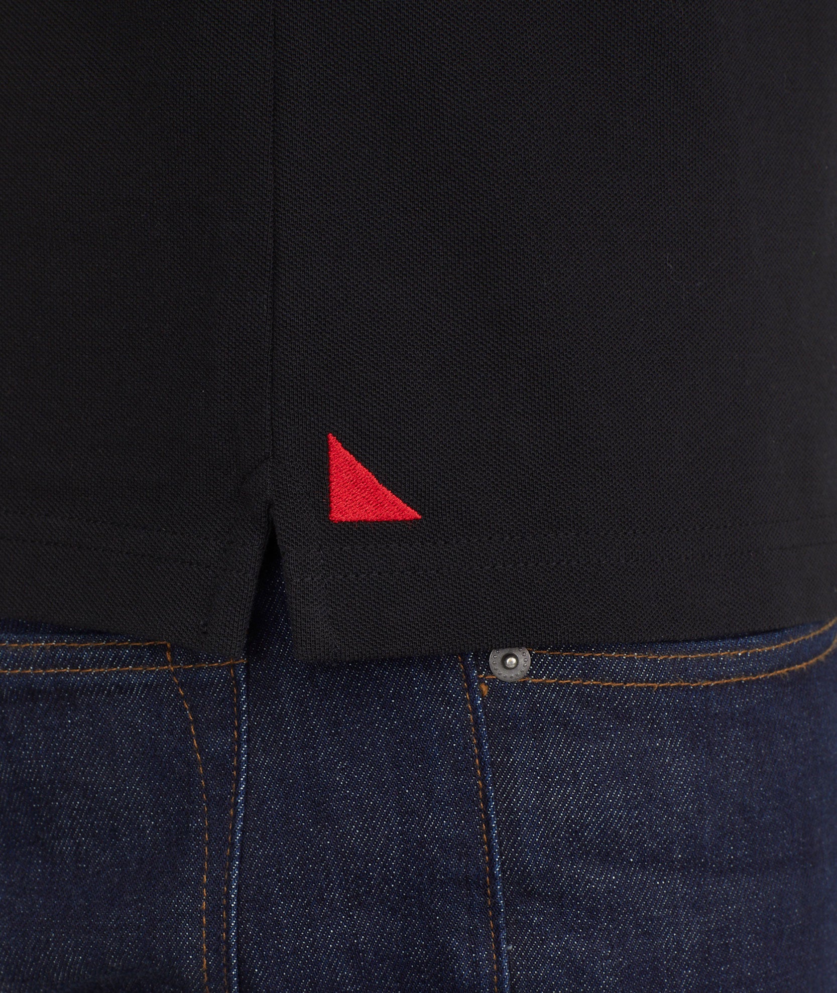 Classic Pique Polo Black UNTUCKit