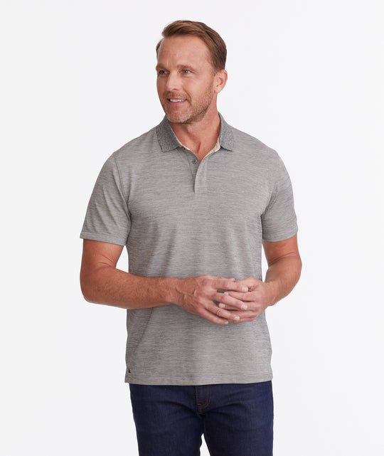 No Sweat Heathered Polo - FINAL SALE