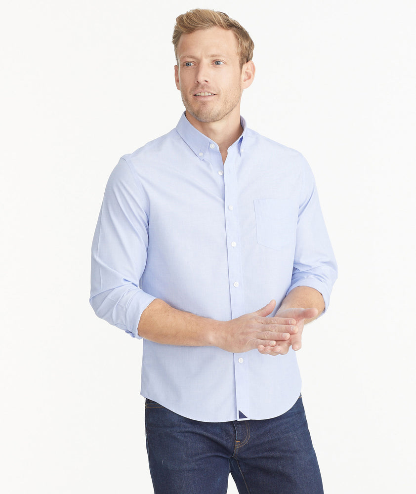 Wrinkle-Free Hillside Select Shirt Blue | UNTUCKit