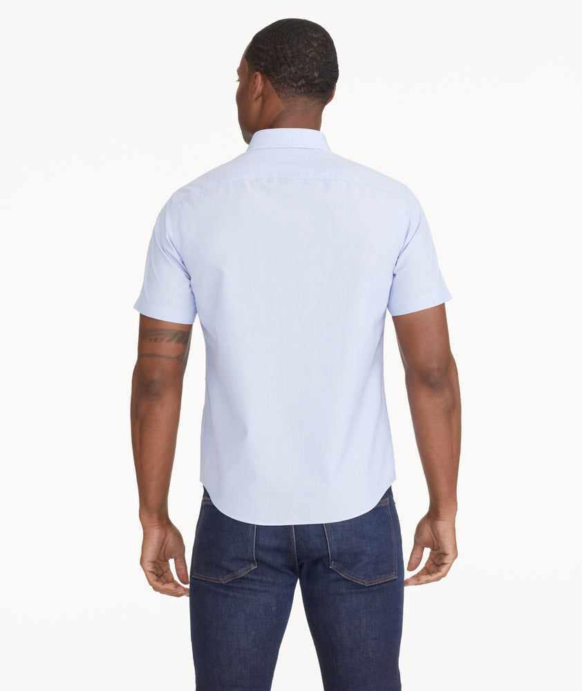 Wrinkle-Free Short-Sleeve Hillstowe Shirt Light Blue | UNTUCKit