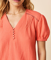Cotton Gauze Kasey Shirt Dress 6