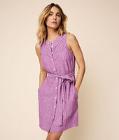 Belted Linen Blend Keeley Shirt Dress 3