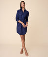 Model wearing an UNTUCKit Lisa Dress.