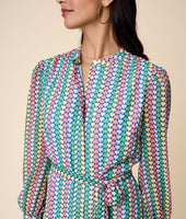 Collarless Georgette Marnie Dress - FINAL SALE 5