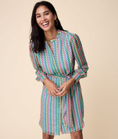 Collarless Georgette Marnie Dress - FINAL SALE 4