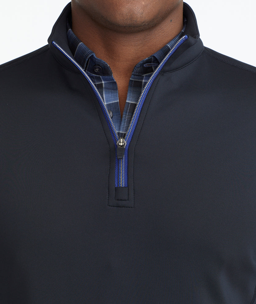 Performance QuarterZip Black UNTUCKit