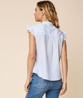 Flutter Sleeve Cotton Meg Shirt 5