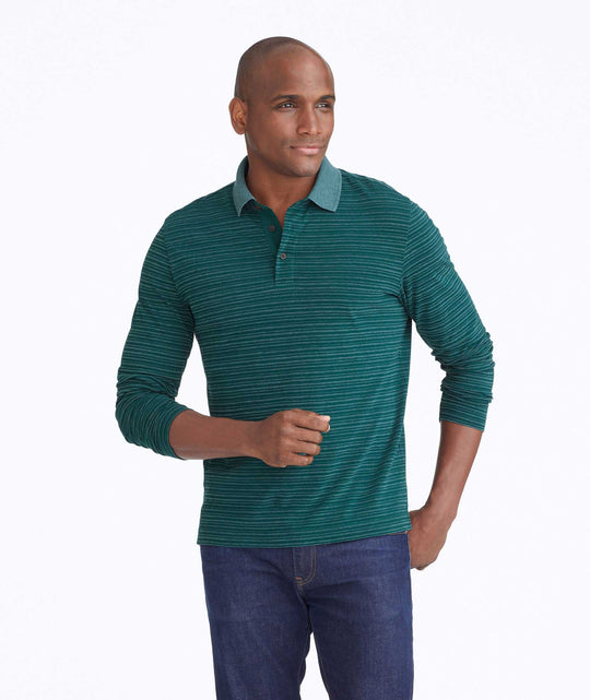 Striped Long-Sleeve Polo - FINAL SALE