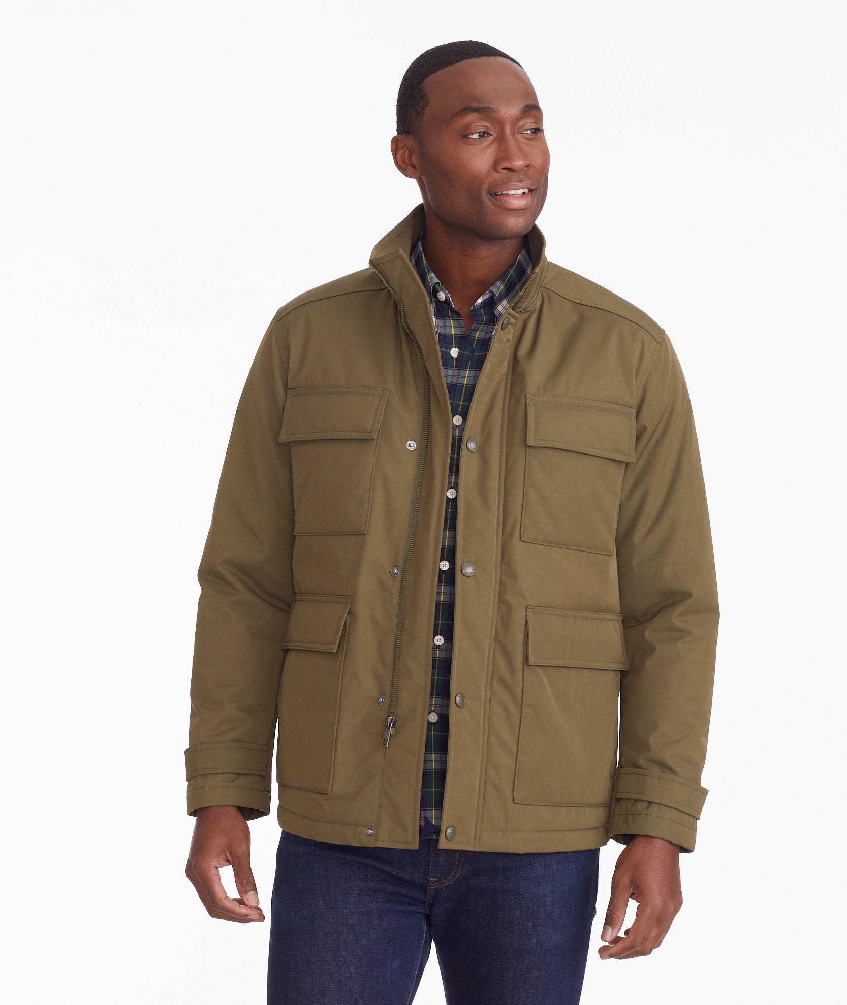 Olive utility jacket clearance mens