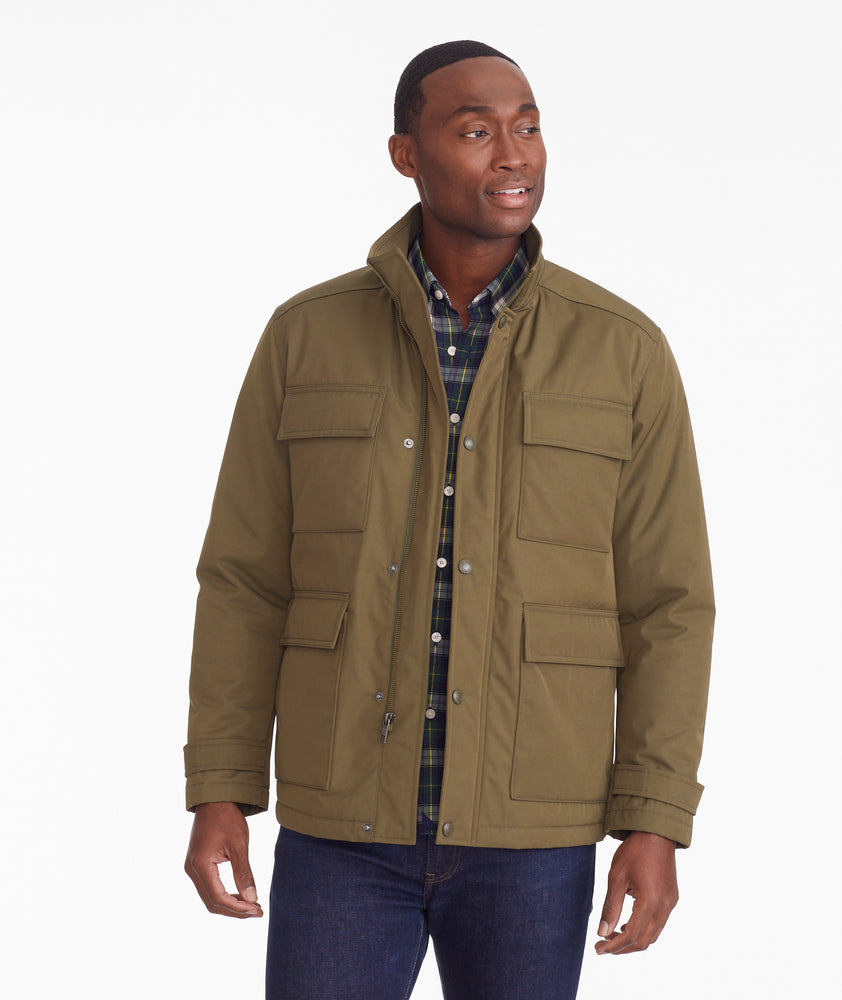 Water-Repellent Utility Jacket Olive | UNTUCKit