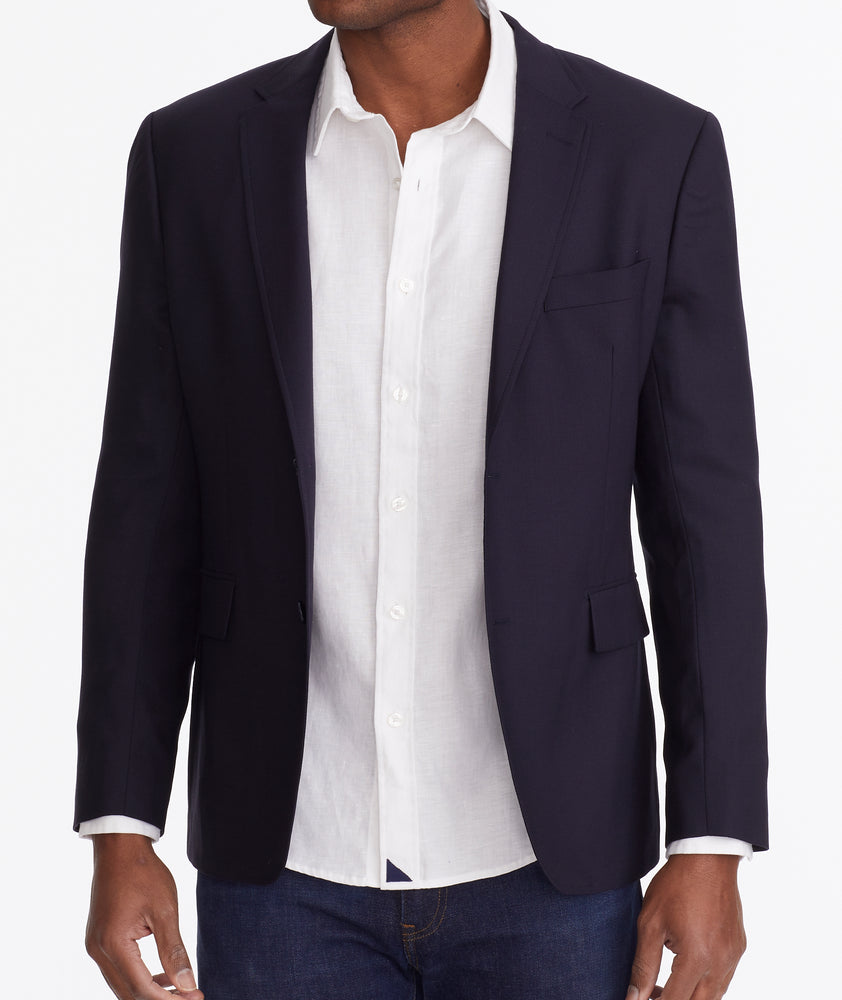 Wrinkle-Resistant Palazzo Sport Coat Navy | UNTUCKit