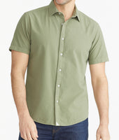Cotton Seersucker Short-Sleeve Pavao Shirt 1