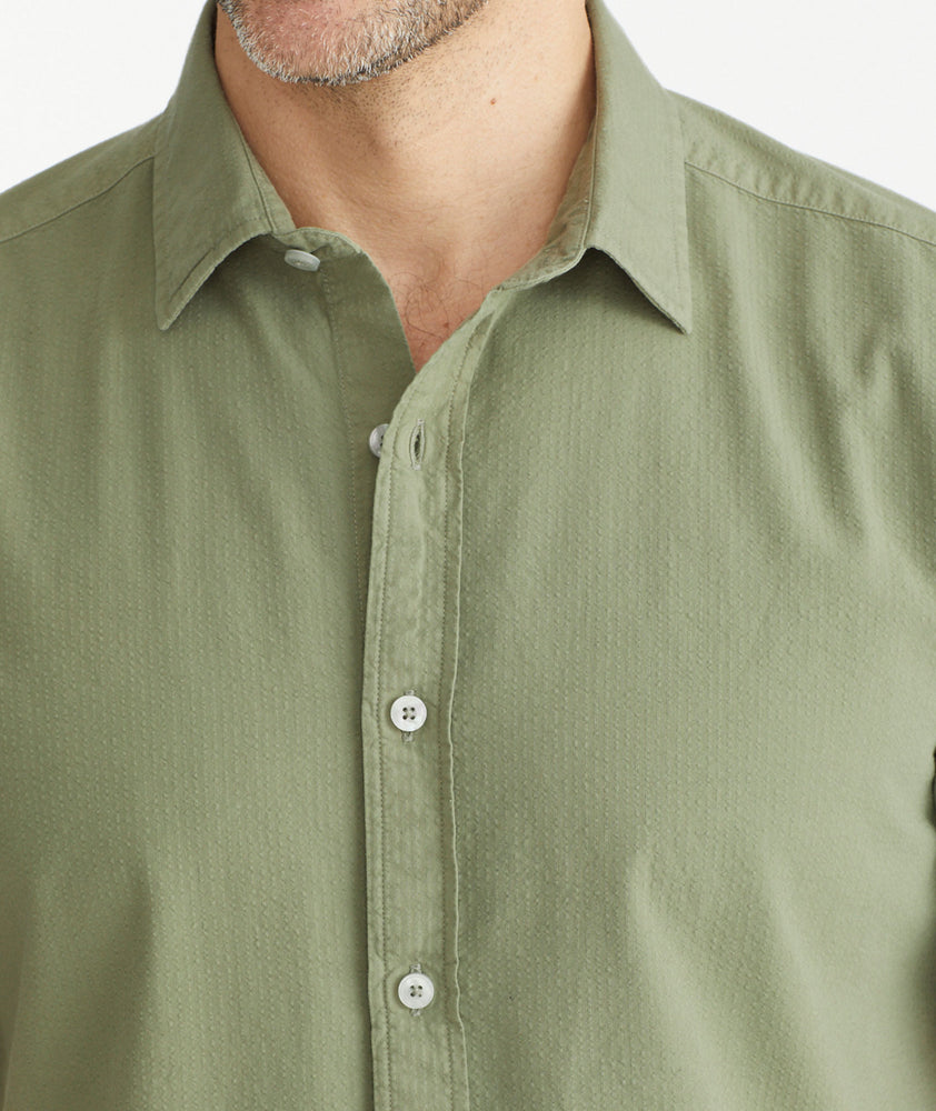 Cotton Seersucker Short-Sleeve Pavao Shirt