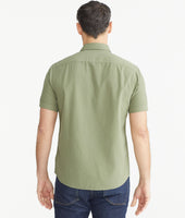 Cotton Seersucker Short-Sleeve Pavao Shirt 5