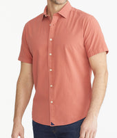 Cotton Seersucker Short-Sleeve Pavao Shirt 1