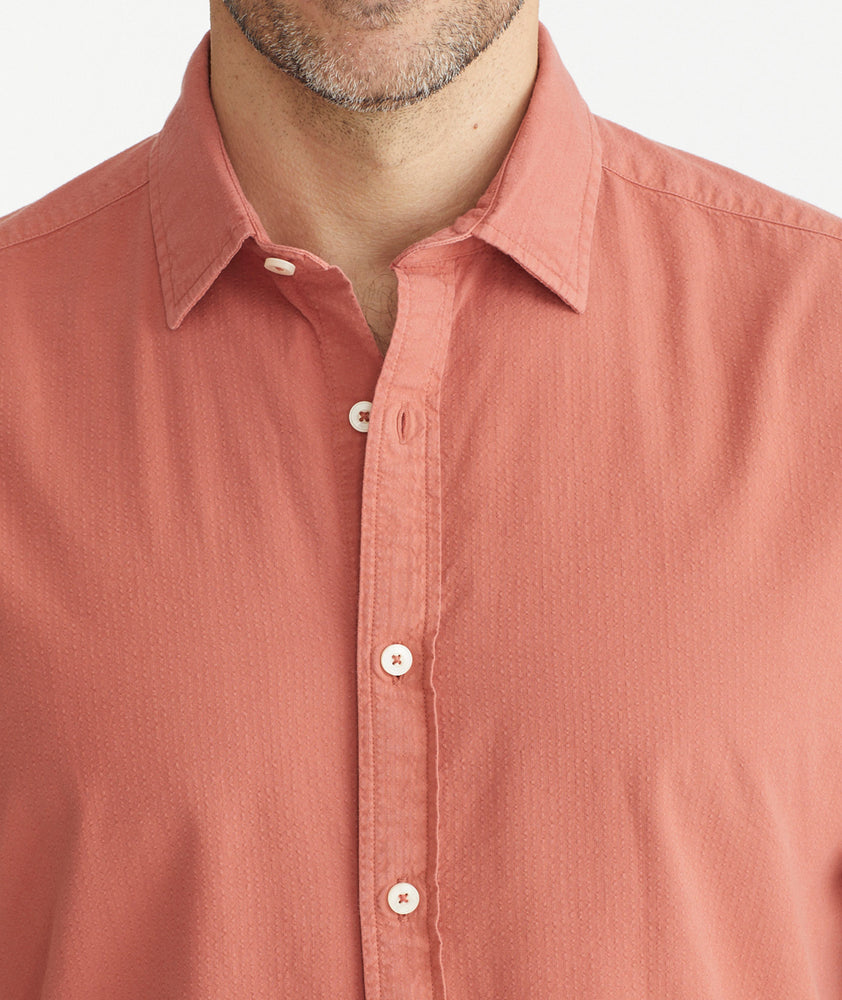 Cotton Seersucker Short-Sleeve Pavao Shirt