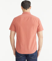 Cotton Seersucker Short-Sleeve Pavao Shirt 5