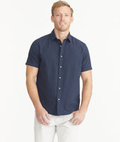 Cotton Seersucker Short-Sleeve Pavao Shirt 4