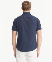 Cotton Seersucker Short-Sleeve Pavao Shirt 5