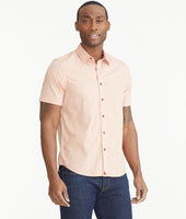 Cotton Stretch Short-Sleeve Geoprint Shirt 3