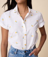 Cotton Short-Sleeve Penny Shirt 4