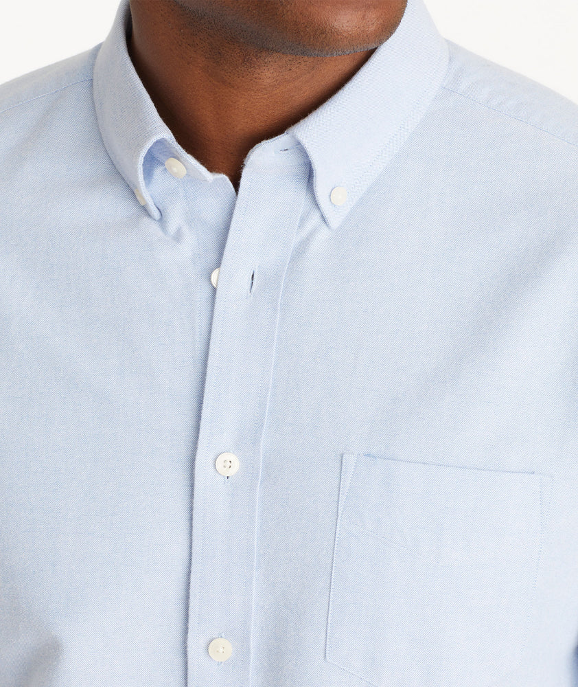 Oxford Picardan Shirt Light Blue | Garment Washed | UNTUCKit