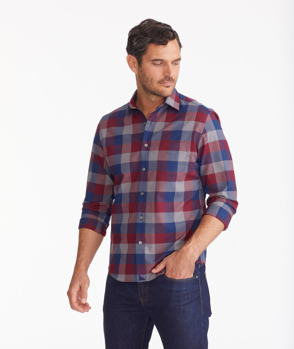 Wrinkle-Free Performance Flannel Piemonte Shirt - FINAL SALE