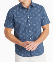 Cotton Printed Short-Sleeve Pinhel Shirt - FINAL SALE 1