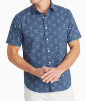 Cotton Printed Short-Sleeve Pinhel Shirt 1
