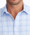 Model wearing a Light Blue Classic Cotton Pinord Shirt