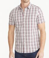 Cotton Stretch Short-Sleeve Check Shirt 1