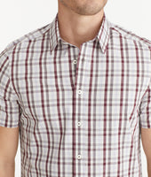 Cotton Stretch Short-Sleeve Check Shirt 4