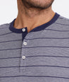 Multistripe Short-Sleeve Henley - FINAL SALE