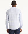 Model wearing an UNTUCKit Light Purple Vintage Wash Riverland Shirt