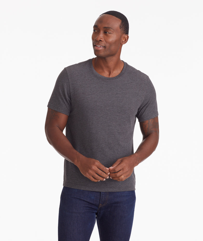 Ultrasoft Tee Charcoal | UNTUCKit