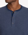Textured Long-Sleeve Henley